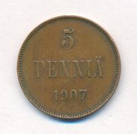 5 пенни 1907 года  Для Финляндии