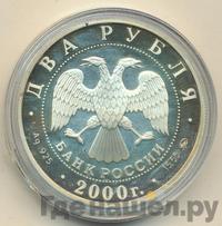 2 рубля 2000 года ММД