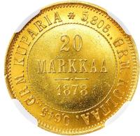 20 марок 1878 года S Для Финляндии