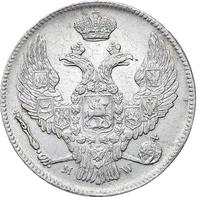 30 копеек - 2 злотых 1839 года