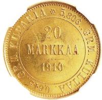 20 марок 1910 года L Для Финляндии