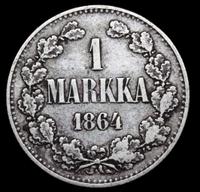 1 марка 1864 года S Для Финляндии