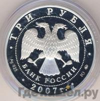 3 рубля 2007 года ММД