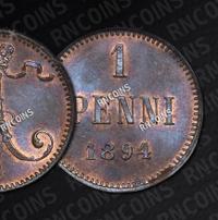 1 пенни 1894 года  Для Финляндии