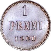 1 пенни 1900 года  Для Финляндии