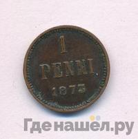 1 пенни 1873 года  Для Финляндии