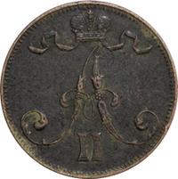 5 пенни 1872 года  Для Финляндии