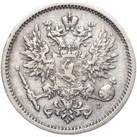 50 пенни 1891 года L Для Финляндии