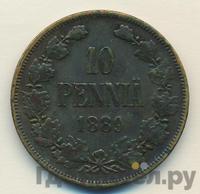 10 пенни 1889 года  Для Финляндии