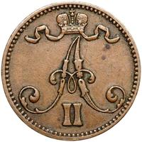 5 пенни 1866 года  Для Финляндии