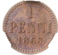1 пенни 1866 года  Для Финляндии
