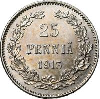 25 пенни 1913 года S Для Финляндии