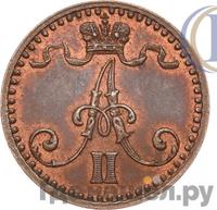 1 пенни 1865 года  Для Финляндии