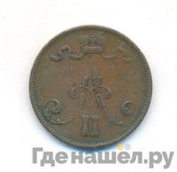 5 пенни 1875 года  Для Финляндии