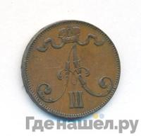 5 пенни 1892 года  Для Финляндии