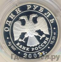 1 рубль 2002 года СПМД