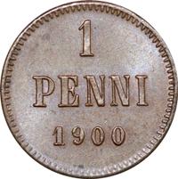 1 пенни 1900 года  Для Финляндии
