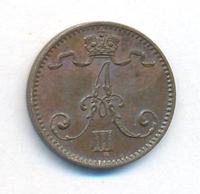 1 пенни 1892 года  Для Финляндии