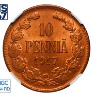 10 пенни 1917 года