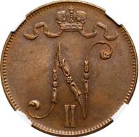 5 пенни 1915 года  Для Финляндии