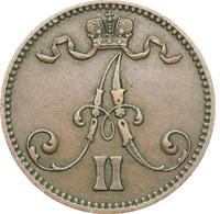 5 пенни 1870 года  Для Финляндии