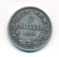 2 марки 1870 года S Для Финляндии