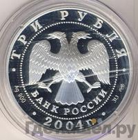 3 рубля 2004 года СПМД