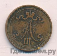 10 пенни 1889 года  Для Финляндии