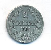 2 марки 1865 года S Для Финляндии