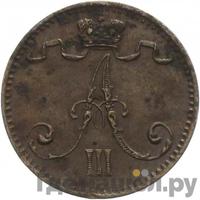 1 пенни 1882 года  Для Финляндии