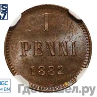 1 пенни 1882 года  Для Финляндии