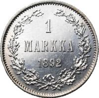 1 марка 1892 года L Для Финляндии