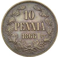 10 пенни 1866 года  Для Финляндии