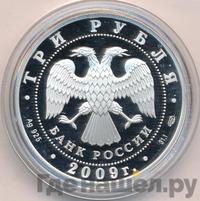 3 рубля 2009 года СПМД