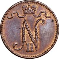 1 пенни 1915 года  Для Финляндии