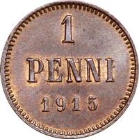 1 пенни 1915 года  Для Финляндии