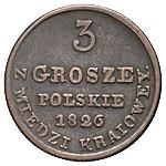 3 гроша 1826 года