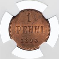1 пенни 1893 года  Для Финляндии