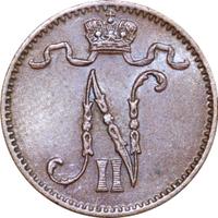 1 пенни 1908 года  Для Финляндии