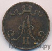 5 пенни 1872 года  Для Финляндии