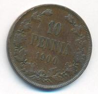 10 пенни 1900 года  Для Финляндии