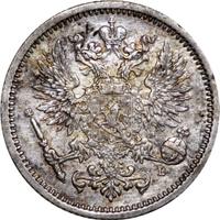 50 пенни 1891 года L Для Финляндии