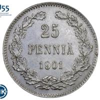 25 пенни 1901 года L Для Финляндии
