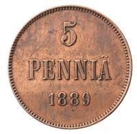 5 пенни 1889 года  Для Финляндии