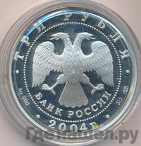 3 рубля 2004 года СПМД