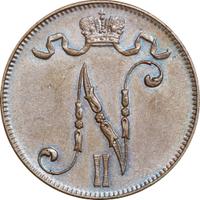 5 пенни 1915 года  Для Финляндии