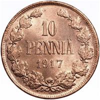10 пенни 1917 года