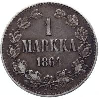 1 марка 1864 года S Для Финляндии