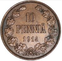 10 пенни 1914 года  Для Финляндии