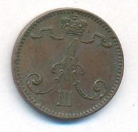 1 пенни 1891 года  Для Финляндии